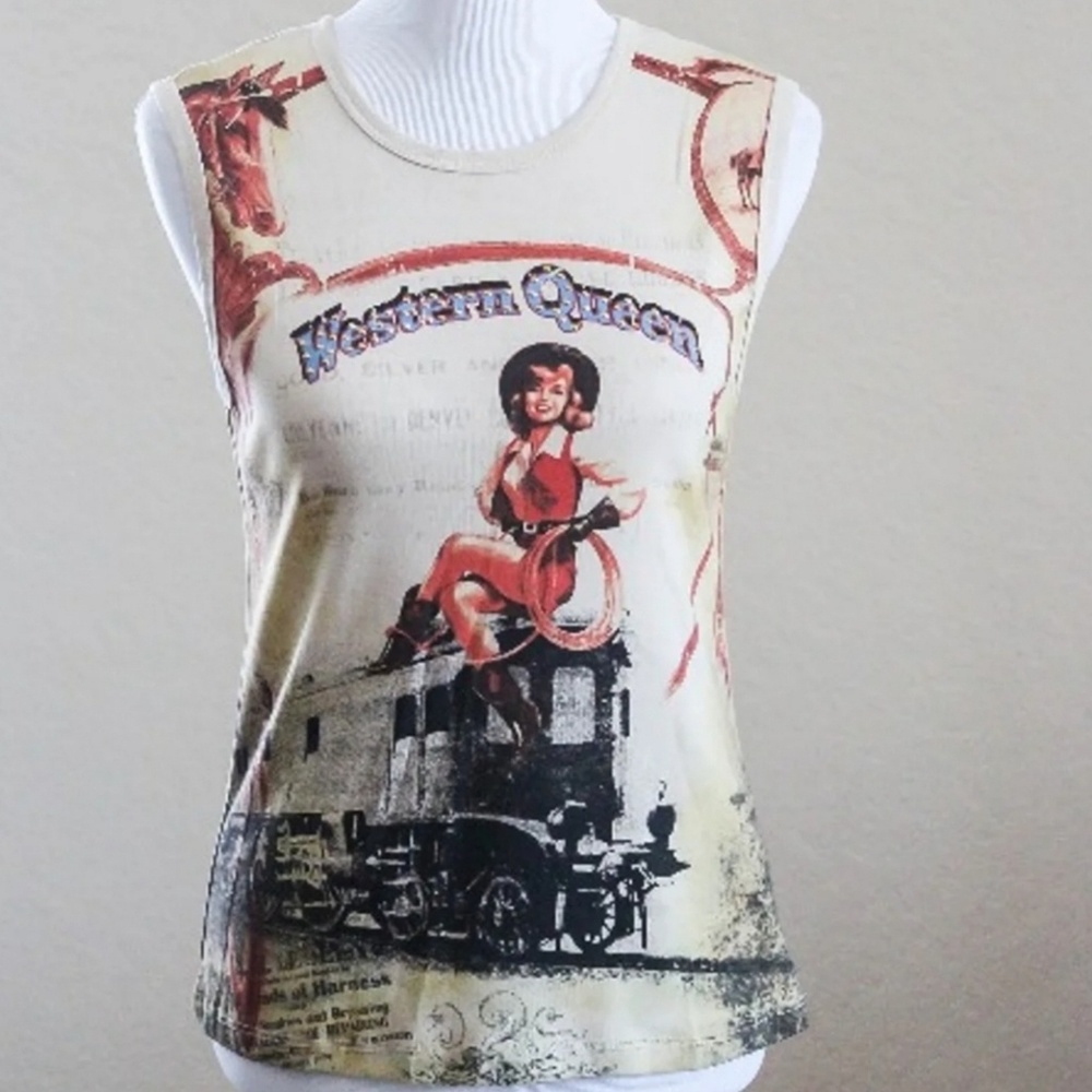 Mix & Match Women's Western Theme Sleeveless Top